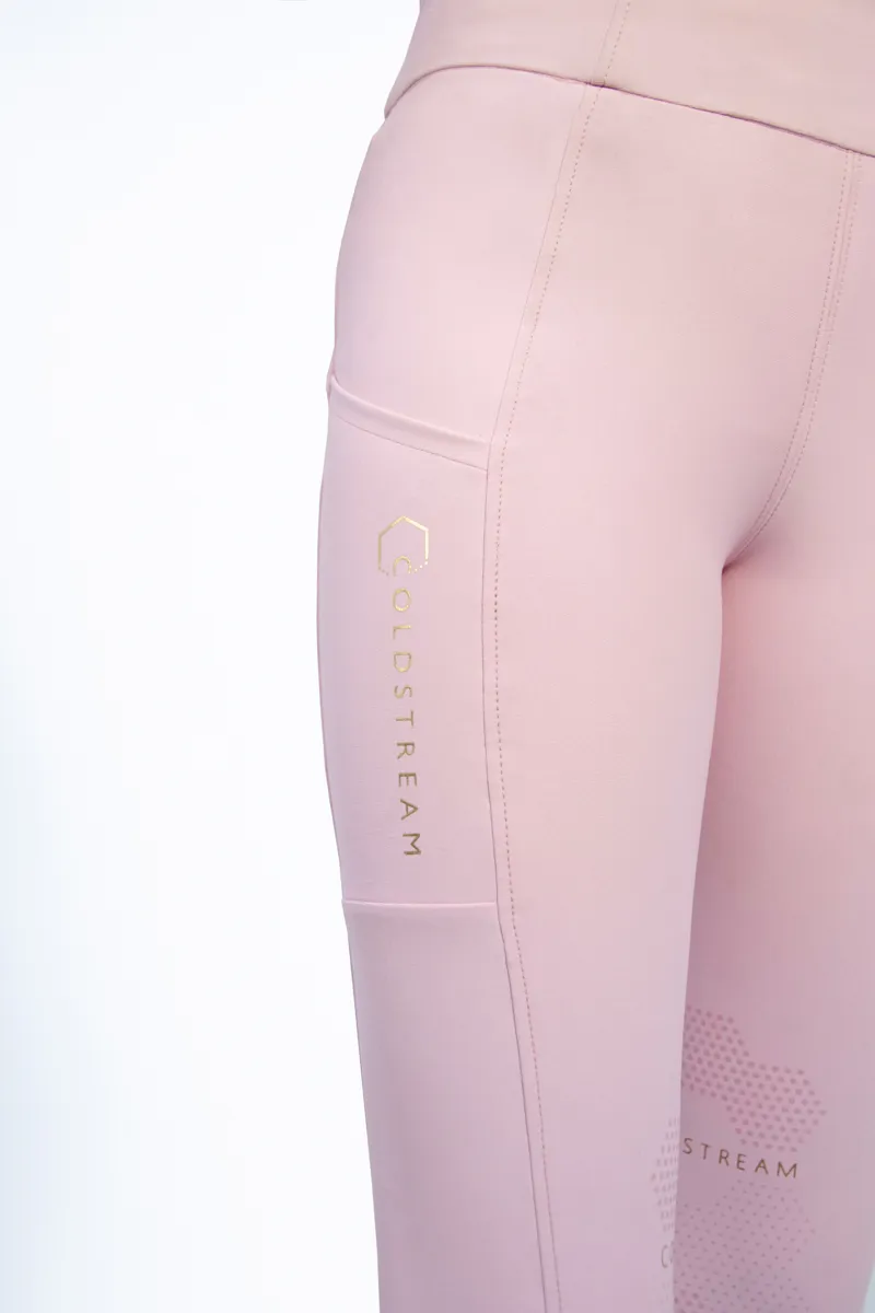 Coldstream Cranshaws Riding Tights - Blush Pink-5